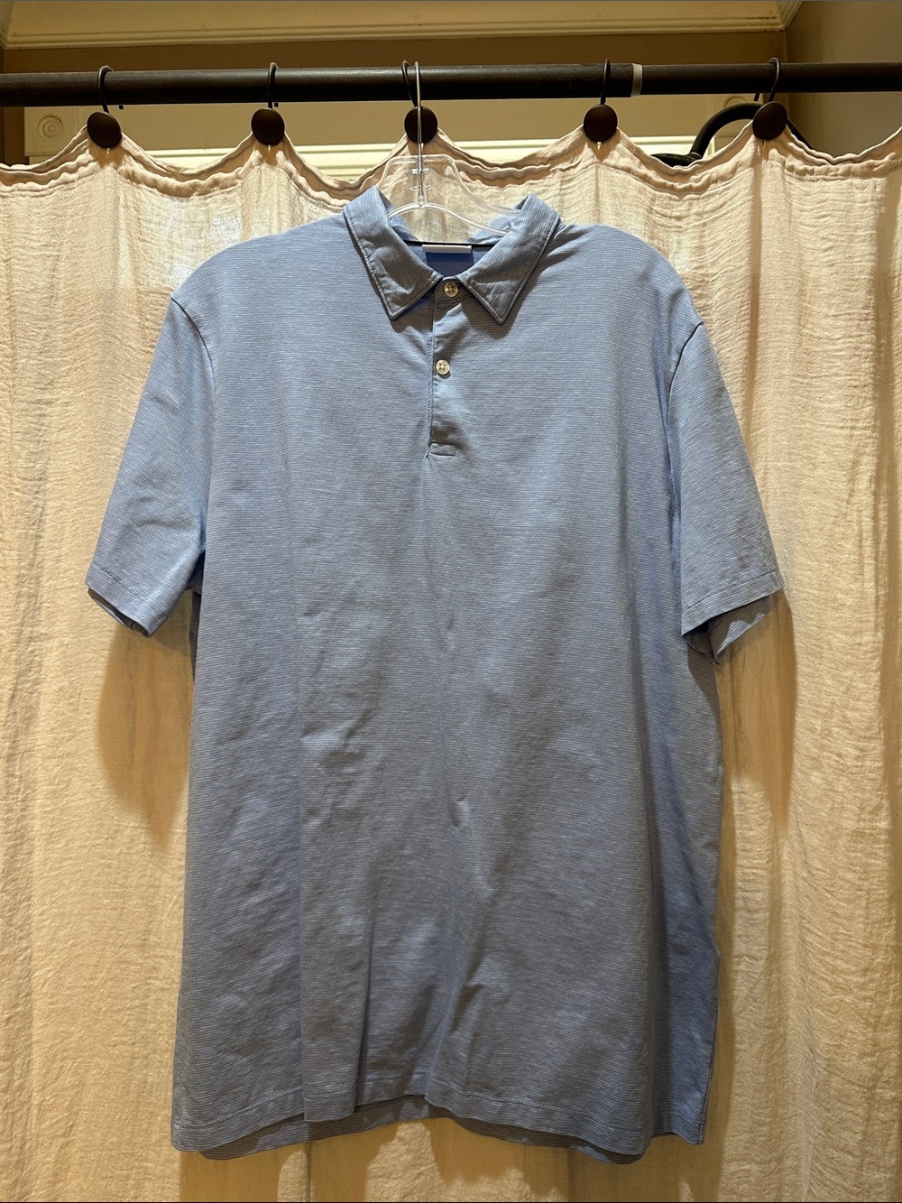 Charles Tyrwhitt Light Blue Polo with Button Collar